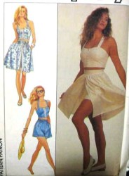 8636 BANDEAU BRA TOP, SHORTS, SKIRT PATTERN 10-14